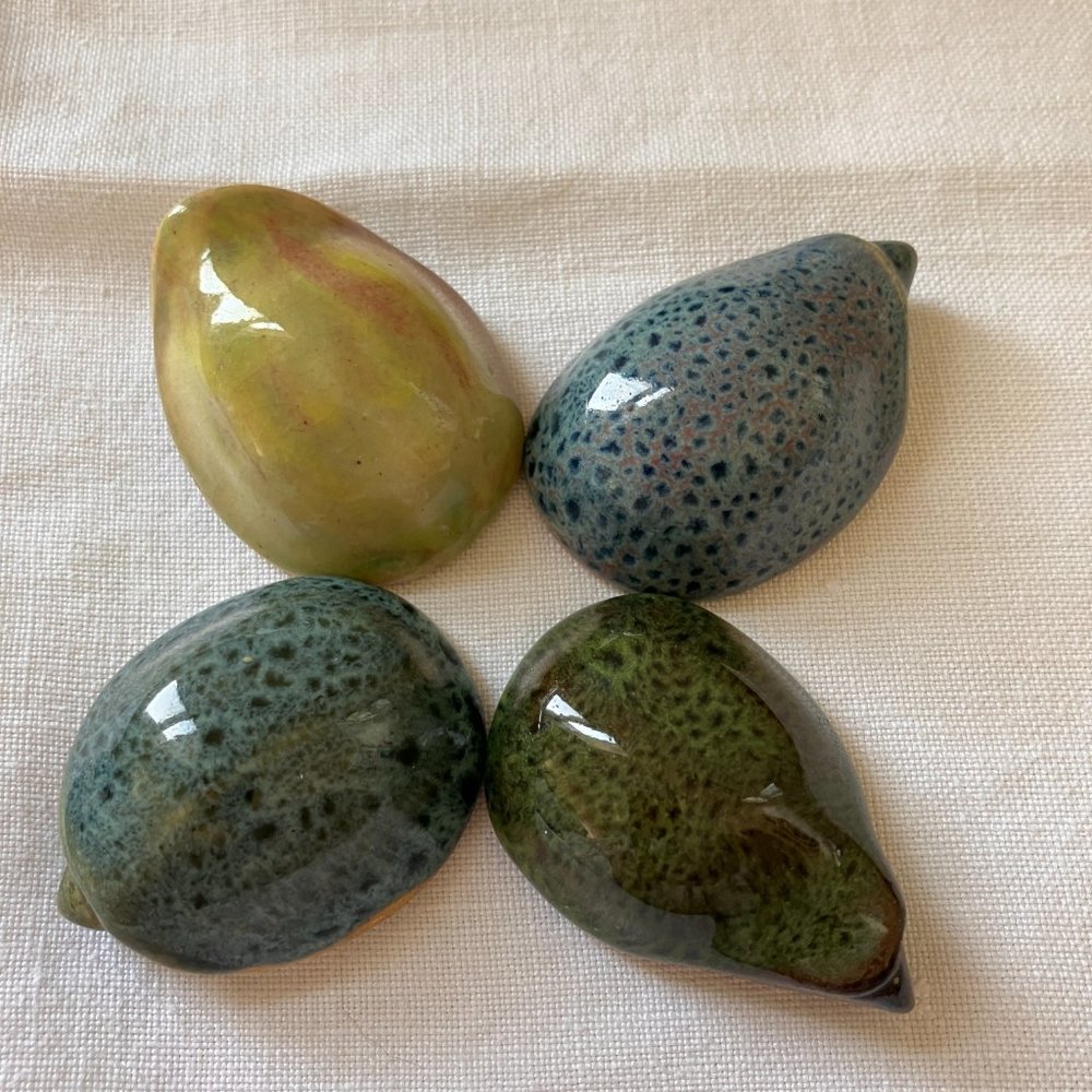 Glazed Pottery Turtles - Set of 4 - Vintage - Picture 6 of 8